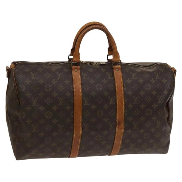 LOUIS VUITTON Monogram Keepall Bandouliere 50 Boston Bag M41416 LV Auth KD297 - Picture 2 of 16